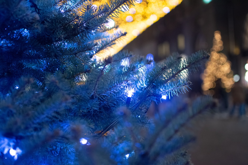 illuminated, street christmas, winter, ornament, christmas market, new year, snow, christmas lights, night, cold temperature, celebration, no people, 5K