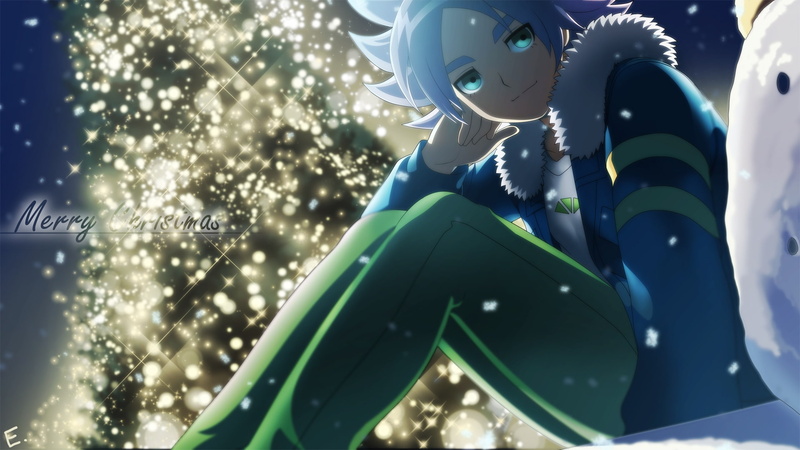 inazuma eleven, sky, christmas, arts culture and entertainment, illuminated, low angle view, smiling, men, amusement park, creativity, 1080P, day, art and craft