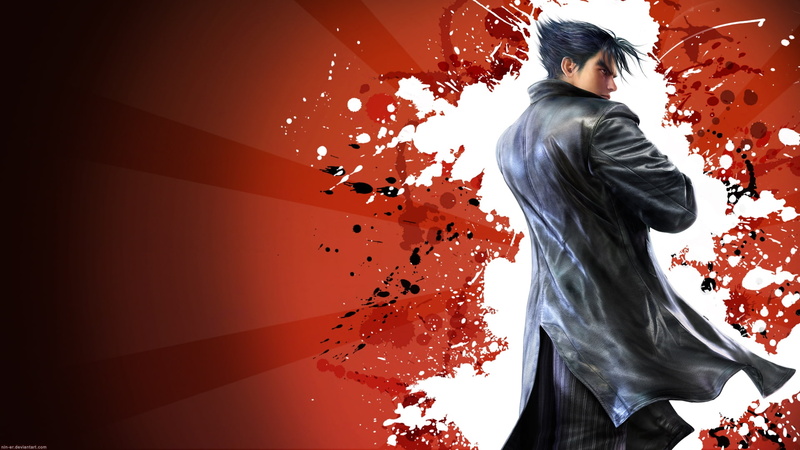 tekken, 1080P, x, games, video, red, nin, jin, hd, art, er