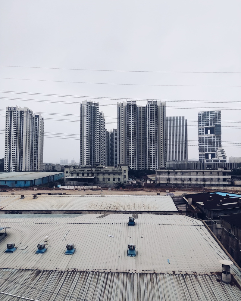 built structure, building, 4K, day, cloudy, shenzen, clear sky, financial district, cityscape, landscape, building exterior, office, buildings, city, essential phone