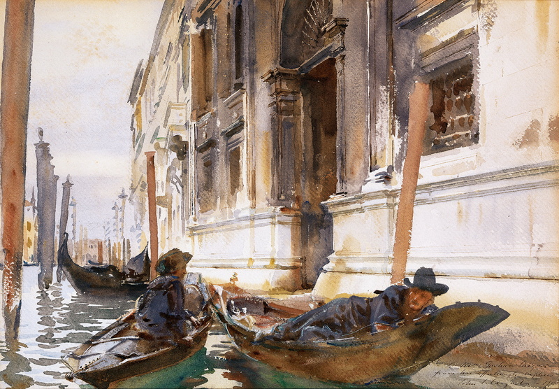 water, building exterior, John Singer Sargent, animal, vertebrate, animal themes, animals in the wild, nature, architectural column, travel, built structure