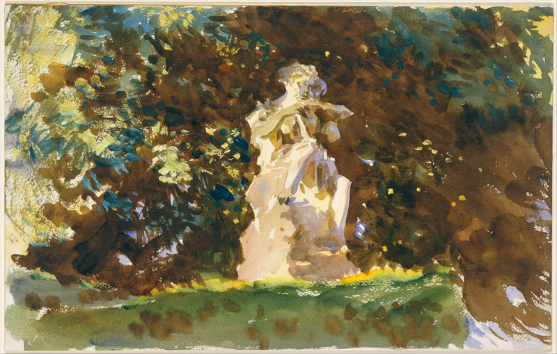 2K, no people, auto post production filter, sculpture, classic art, water, waterfront, John Singer Sargent, close-up, high angle view, statue, outdoors