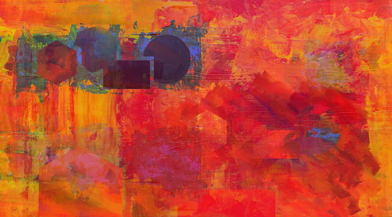 backgrounds, paintings, close-up, orange color, full frame, expressionism, contemporary art, 4K, acrylic paint, background, weathered, vibrant color