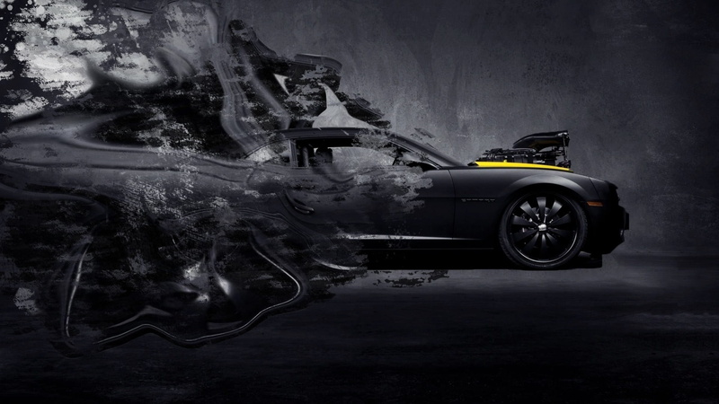 plant, camaro, chevrolet, car, 1080P, nature, mode of transportation, street, pollution, wheel, digital composite, mess, transportation, travel, vehicle