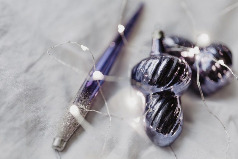 Christmas balls, ultra violet, celebration, studio shot, shiny, christmas ornament, violet, silver colored, purple, still life, jewelry, holiday, selective focus