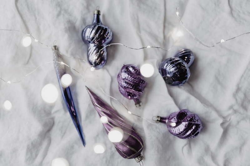 textile, ornaments, ultra violet, celebration, art and craft, ultra, purple, christmas ornament, minimal, Christmas balls, close-up, luxury, precious gem