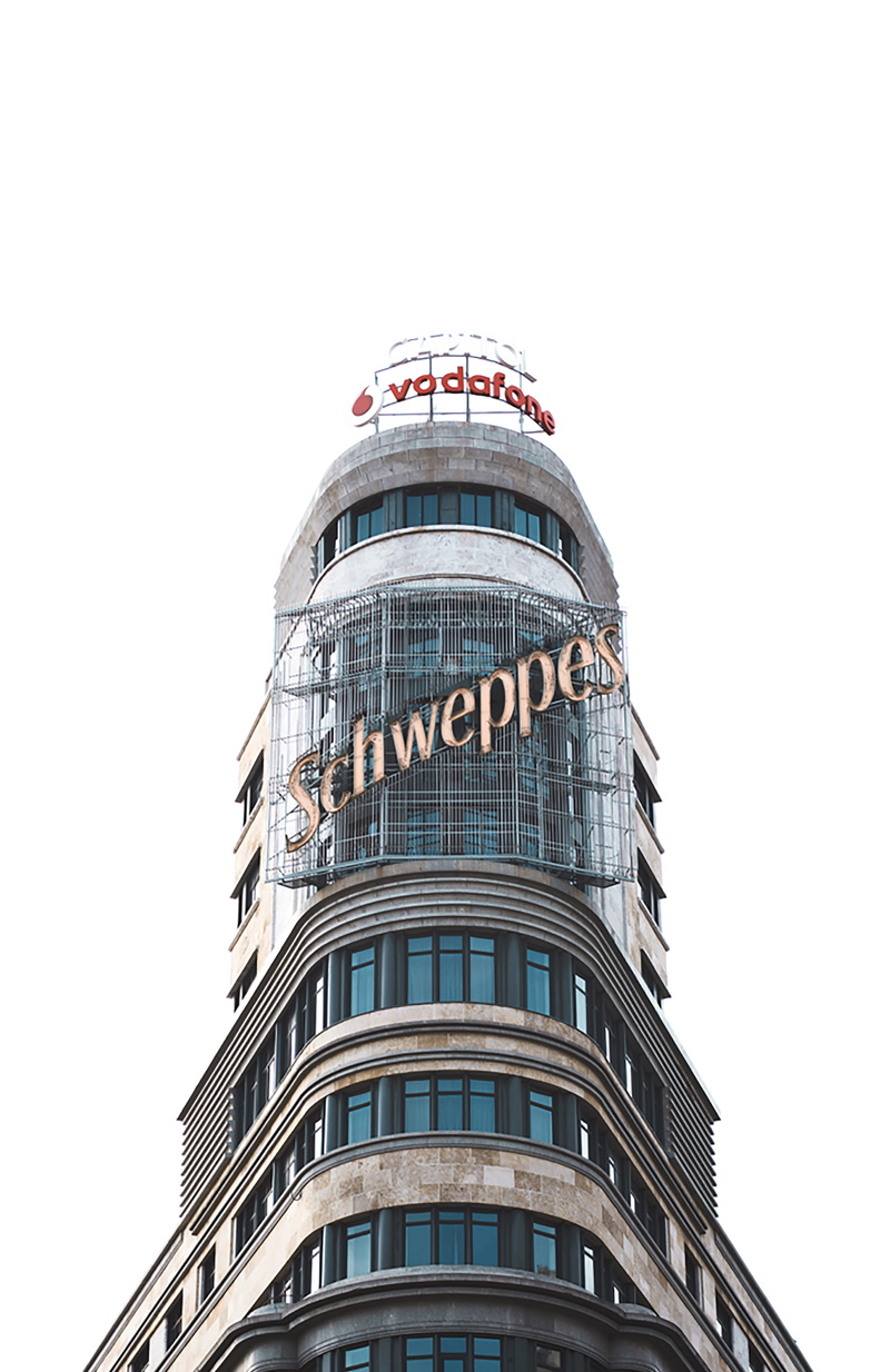 outdoors, day, modern, apartment, pantone, office building exterior, 4K, capitol, text, building exterior, madrid, tall - high, nature, tower, low angle view