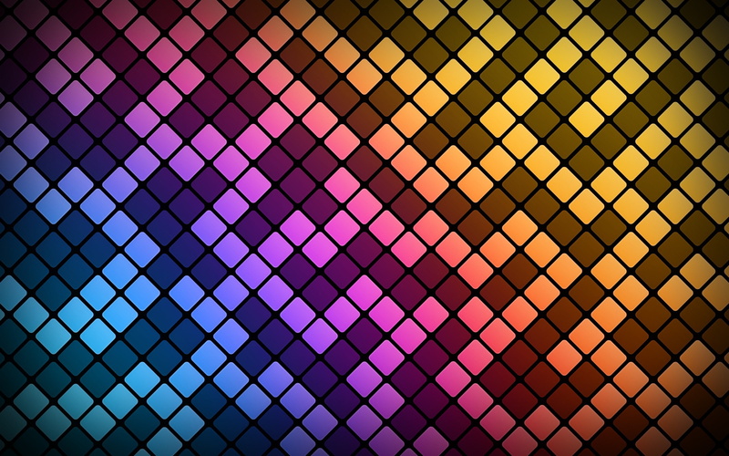 digital art, lines, 2K, abstract, colorful, square, pattern