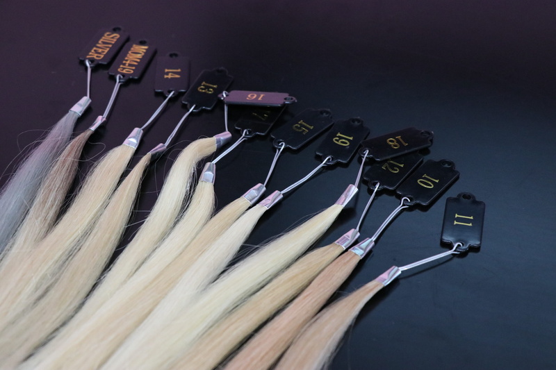 5K, variation, close-up, blondes, swatch, high angle view, group of objects, stylist, gray, hairstylist, color swatch, studio shot, pantone, choice, equipment