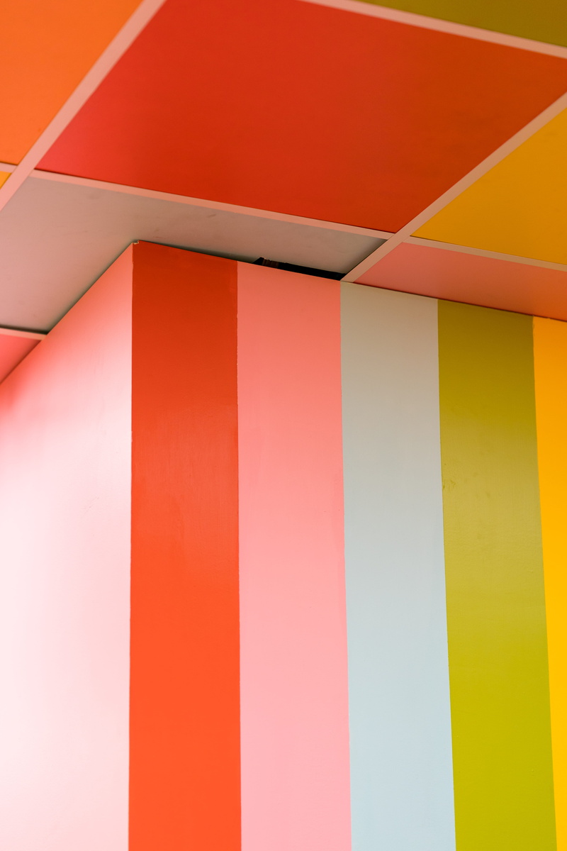 wall - building feature, ceiling, abstract, colour, orange color, building, color swatch, red, 5K, architectural column, backgrounds, pattern, vibrant color