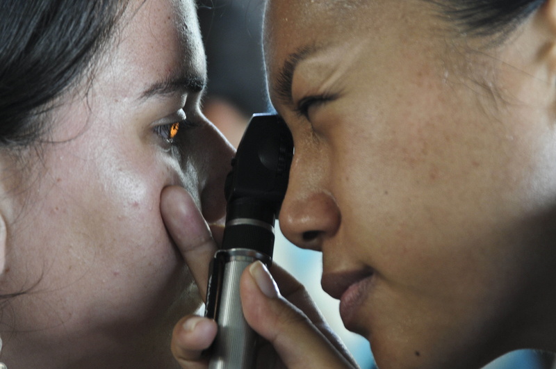 checking, examination, portrait, beautiful woman, patient, make-up, ophthalmology, eyeshadow, s, men, optometrist, person, headshot, doctor, eyesight, human face