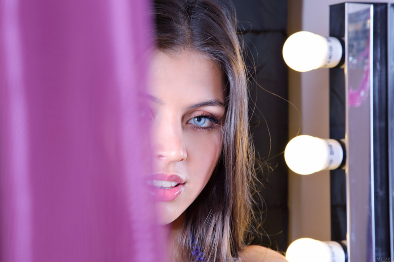 Valentina Kolesnikova, looking at viewer, MetArt, eyelashes, 5K, brunette, long hair, blue eyes