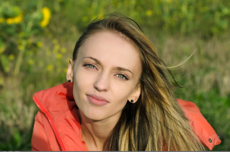 Iris D, women, green eyes, 4K