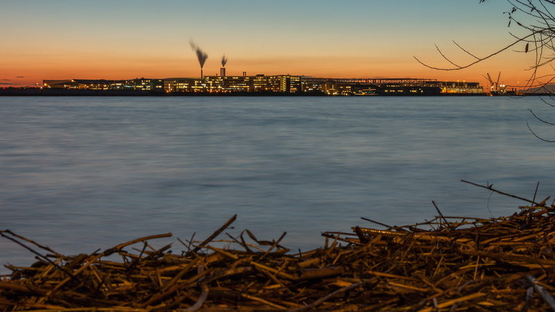city, the devils bridge, beach, evening sky, built structure, cityscape, 5K, hamburg, bridge - man made structure, abendstimmung, no people, sky, atmosphere