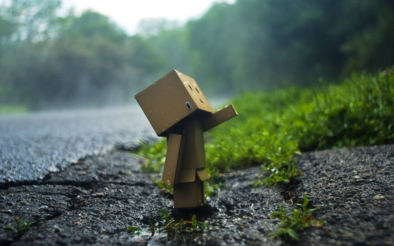 wood - material, focus on foreground, green Color, no People, asphalt, selective focus, human representation, box, dumbo, plant, tree, day, solid, man