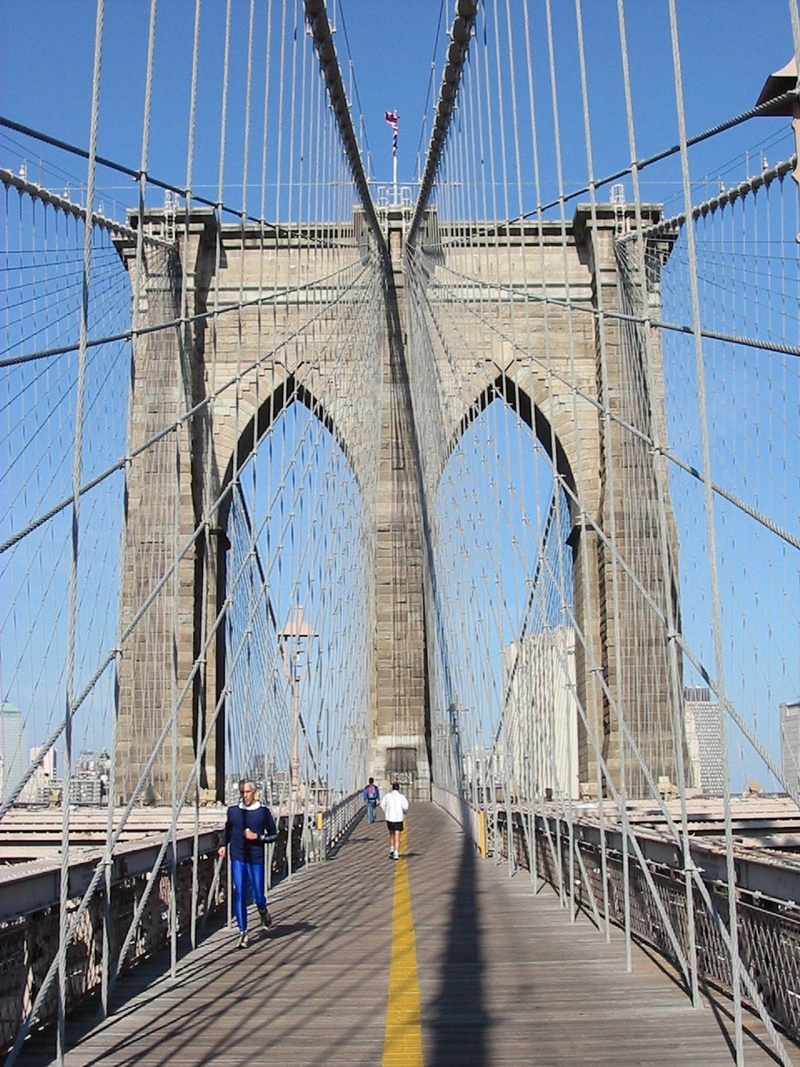 sunny, incidental people, brooklyn, bridge, manhattan, architecture, scenic, connection, transportation, suspension, borough, engineering, city, nyc, built structure