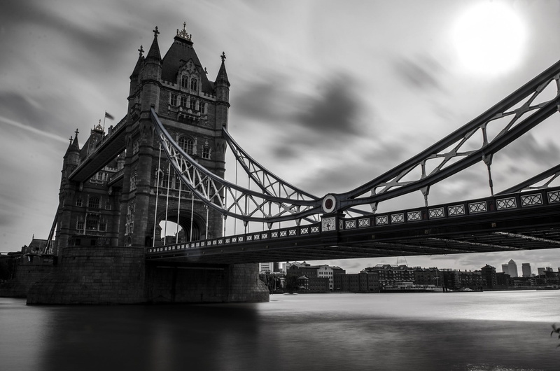 travel Destinations, cloud - Sky, famous Place, sky, connection, water, built Structure, bridge - Man Made Structure, england, outdoors, europe, bridge
