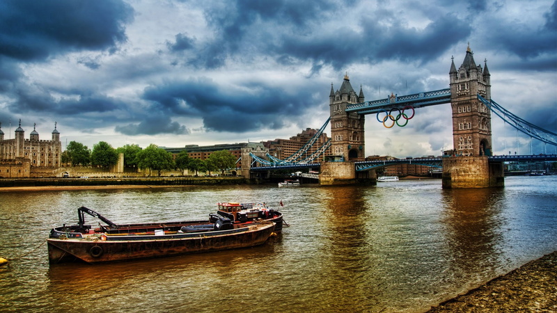 Tower, Bridge, London, River, Thames, 1080P, 2012, Olympics