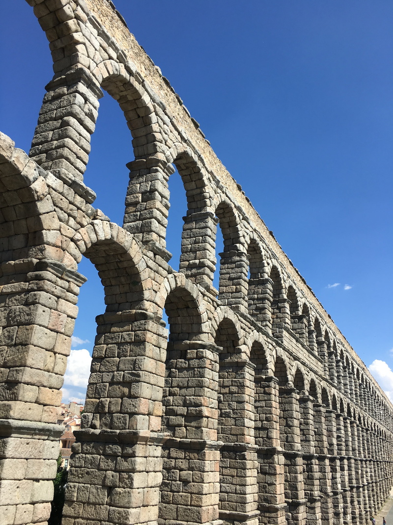 aqueduct, amphitheater, channel, monument, arch, architecture, 4K, old Ruin, stone Material, roman, sky, building exterior, low angle view, history, historical