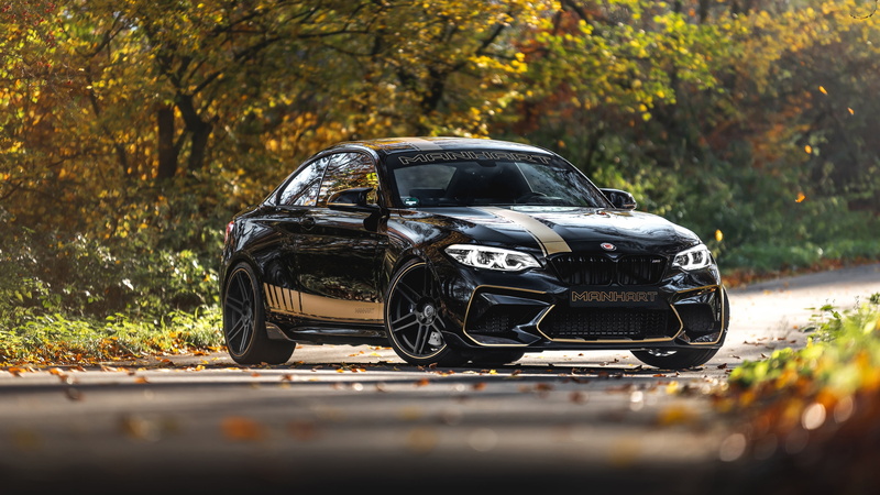 Manhart Racing, 4K, BMW, BMW M2 F87 in the back, BMW Manhart Racing MH2, MH2