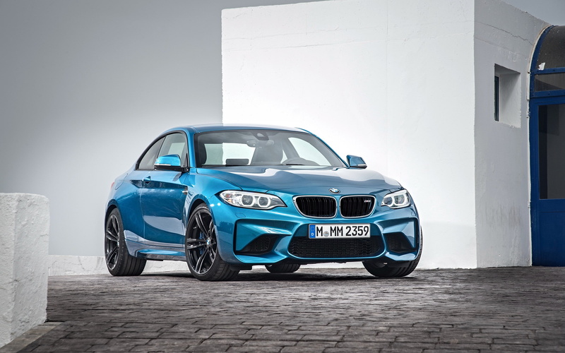 car, 2K, BMW M2, blue cars