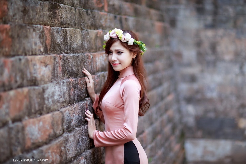 Asian, wreaths, women, 1080P