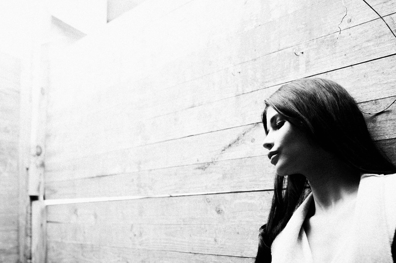 leisure activity, women, headshot, beauty, adult, contemplation, 2K, model, casual clothing, monochrome, face, looking away, lifestyles, wood panels, hairstyle