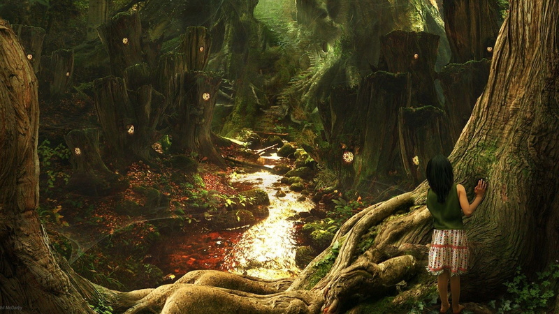 4k pics, 1080P, 1920x1080, art, Fantasy, Enchanted Forest