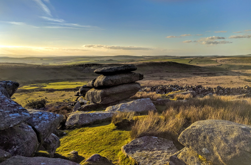 tranquility, solid, nature, beauty in nature, horizon, 4K, sky, geology, scenics, cloud - sky, Tor, sea, ancient history, no people, Cornwall, tranquil scene