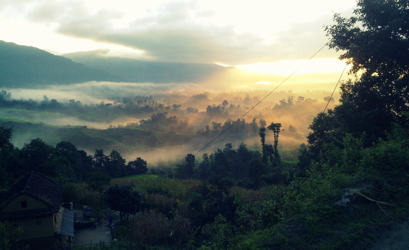 environment, non-urban scene, scenics - nature, 2K, hazy, sunset, growth, outdoors, nature, Nepal, sunlight, leafed, tranquility, beauty in nature, green