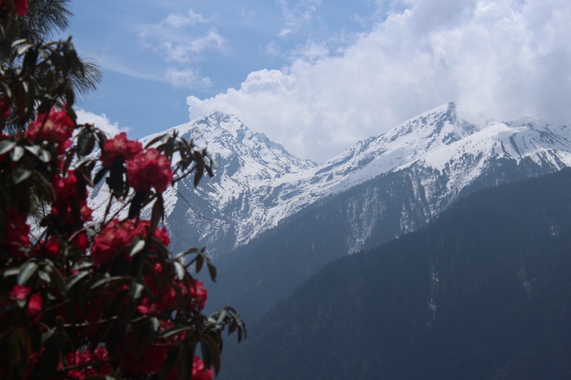 scenics - nature, altitude, cloud - sky, tranquil scene, sky, near, tranquility, nature, environment, day, 2K, outdoors, snowcapped mountain, hiking, snow
