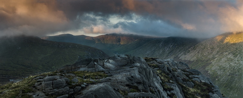 1080P, rocks, Max Rive, landscape, overcast, mountains