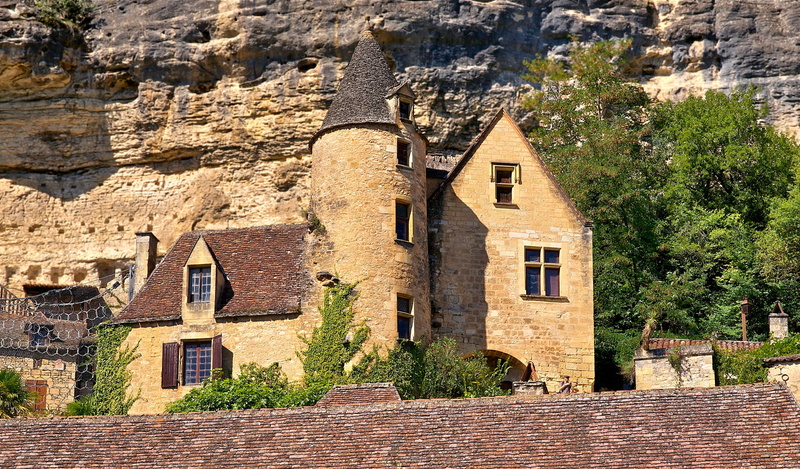 day, ancient civilization, plant, House, wall, outdoors, Dordogne, estate, cotswold, architecture And Buildings, solid, tourism, travel destinations, residential building