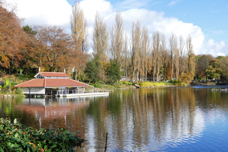 boat house, clouds, park, public, united, waterfront, gb, kingdom, tree, cloud - sky, uk, house, building exterior, plant, 5K, walsall, west midlands