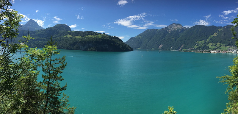 central switzerland, beauty in nature, foothills of the alps, environment, nature, mountain, weather, sea, view, sky, landscape, water, turquoise colored