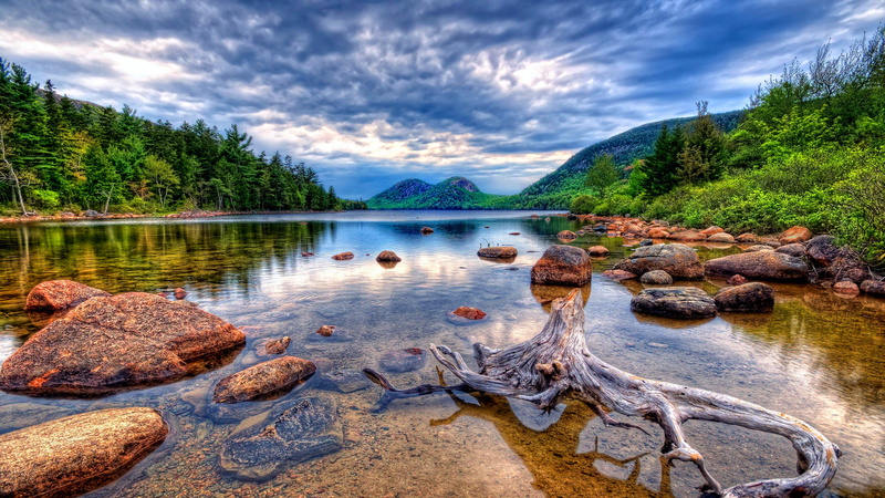 water, rock - object, rock, hd, non-urban scene, solid, root, scenics - nature, cloud - sky, lake, stones, idyllic, nature, landscapes, sky, ultra, 4K