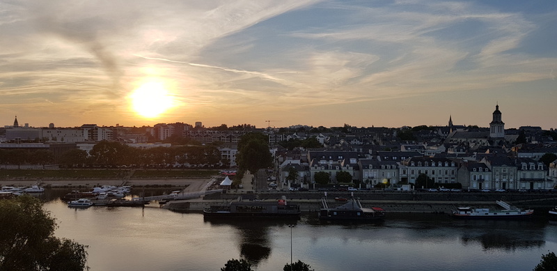 france, quiet, building exterior, clouds, no people, city, waters, sky, built structure, travel, panorama, building, twilight, color, calm, passenger craft