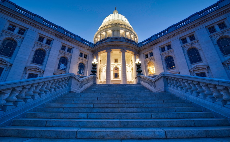 architectural column, building exterior, blue, travel destinations, low angle view, no people, government, steps and staircases, capitol, Building, entrance
