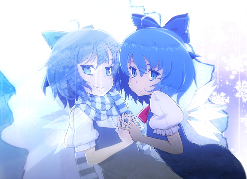 1080P, liking, fairy, com, scarf, hair, touhou, 249015, wings, eyes, cirno, blue, konachan