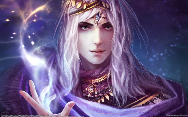 Nakai Wen, religion, MAG, magic, futuristic, headshot, CG, make-up, fairy, blond Hair, Conjuration, haze, beautiful woman, looking, witch, blue