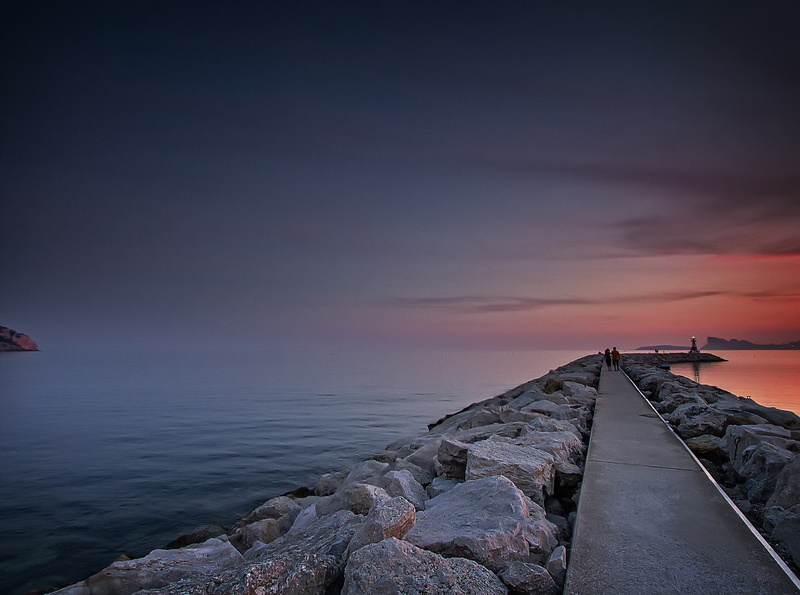 sea, cloud - sky, no people, sunset, Nature, Beach, beauty in nature, quiet, 4K, sky, land, scenics - nature, architecture, water, tranquility, solid