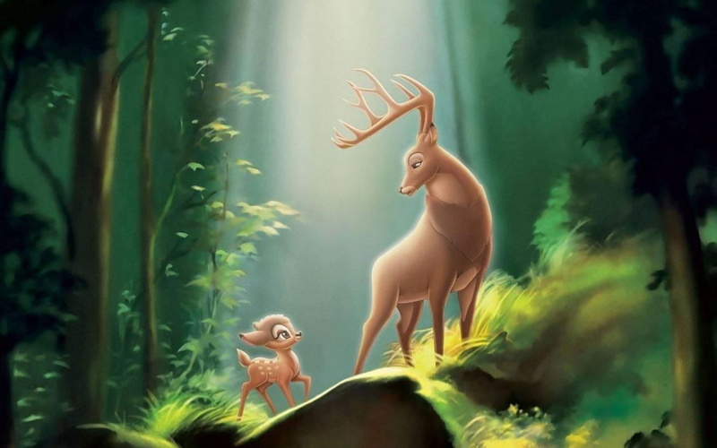 bambi, 1080P, father, forest, great, prince