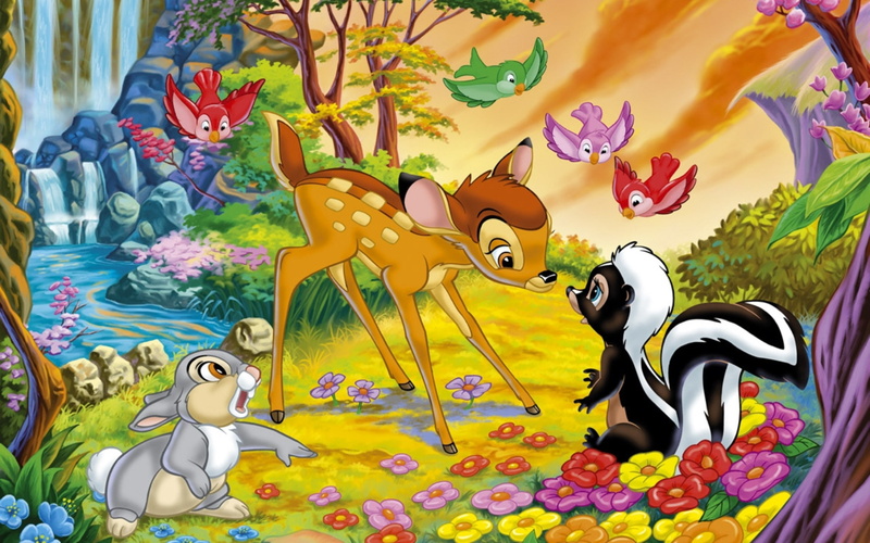  thumper, flower, hd, rabbit, 2K, bambi