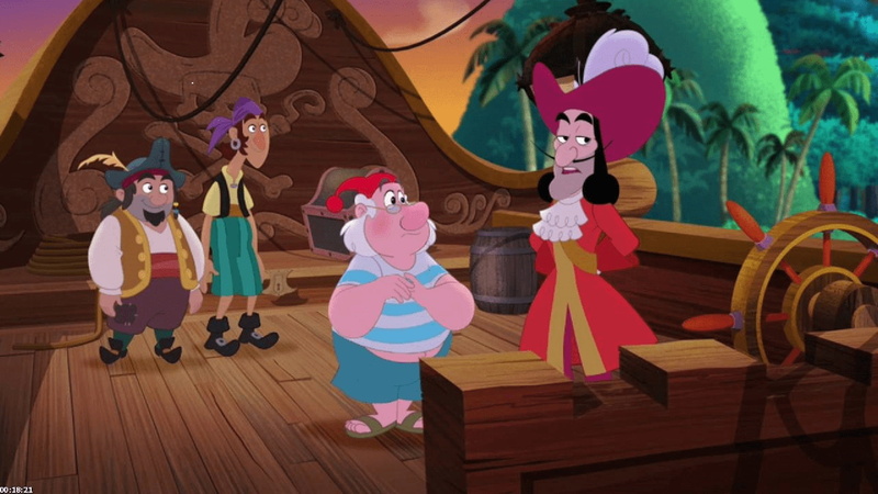 captain, smee, hook, 1080P, mr, hd, jake, friends, screenshot, pirates, never