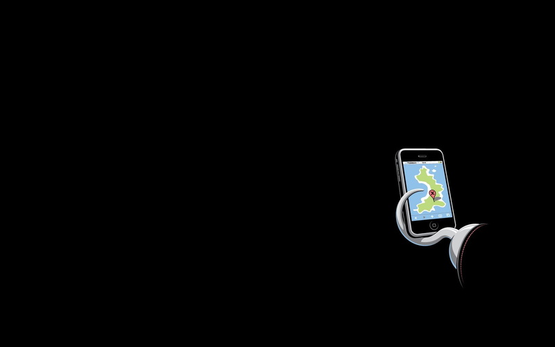 720P, copy space, iPhone, black background, digital display, cut out, captain, technology, studio shot, body part, Hook, smart phone, portable information device