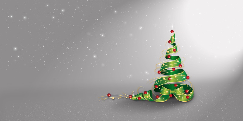 christmas Tree, bright, arts culture and entertainment, ornate, year, greeting, multi colored, white, celebration, New Year, balls, backgrounds, abstract