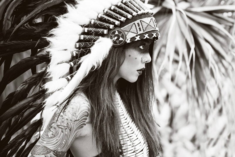 lifestyles, young adult, real people, beautiful woman, looking, sepia, clothing, women, long hair, headshot, one person, portrait, hair, adult, day, headdress