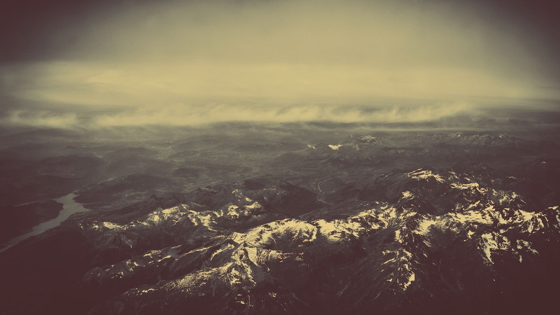 mountains, idyllic, sepia, scenics - nature, tranquil scene, day, no people, landscape, outdoors, clouds, aerial view, physical geography, climate, mountain range
