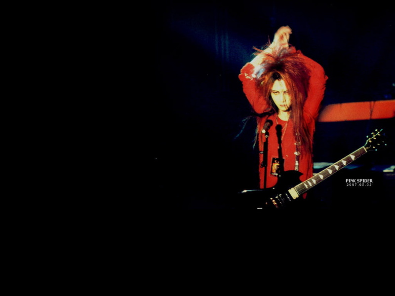 redhead, women, hide (musician), arms up, 480P, music, guitar