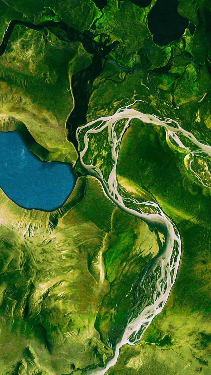 aerial view, portrait display, green, vertical, 1080P